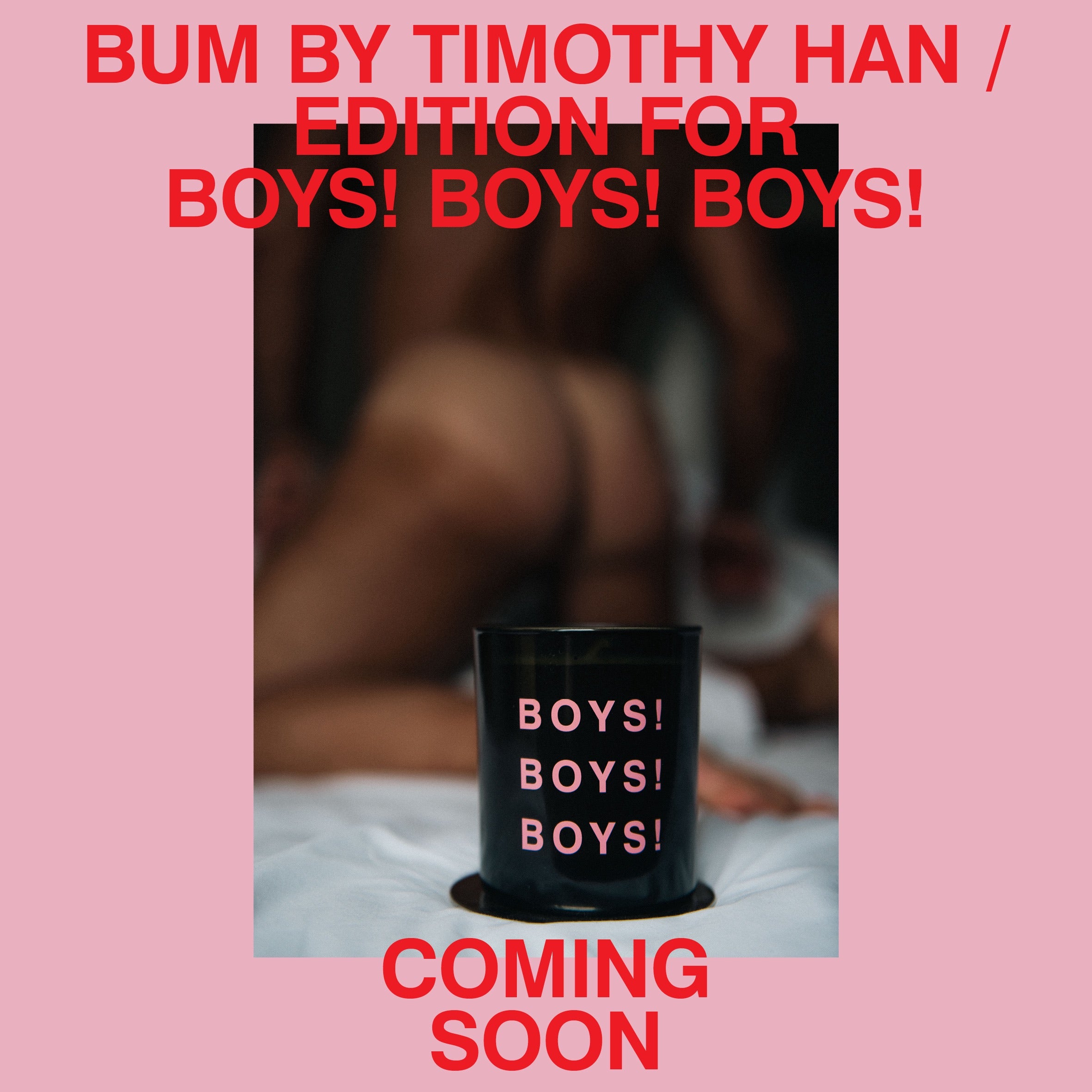 boy bum BOYS! BOYS! BOYS! 'BUM' CANDLE
