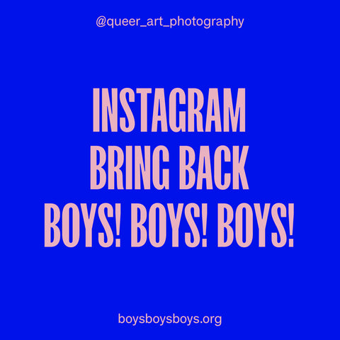 INSTAGRAM BRING BACK BOYS! BOYS! BOYS!