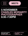 5 November - Charles Moriarty, Photographer