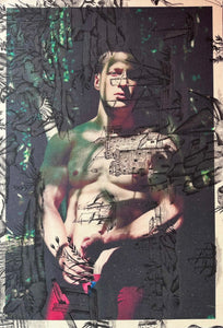 Dan Jalba Torso Vienna Vineyard (on black Indian toile), 2013, Tim Hailand