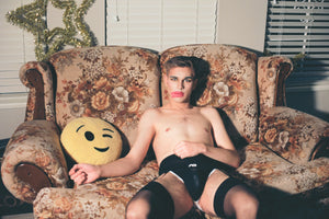 Dallas With Emoji Pillow, 2019, Tyler Udall